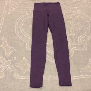 Lululemon Purple Herringbone Extra Long Leggings